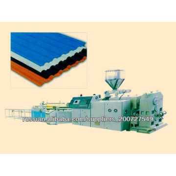 PVC corrugated sheet extrusion machine